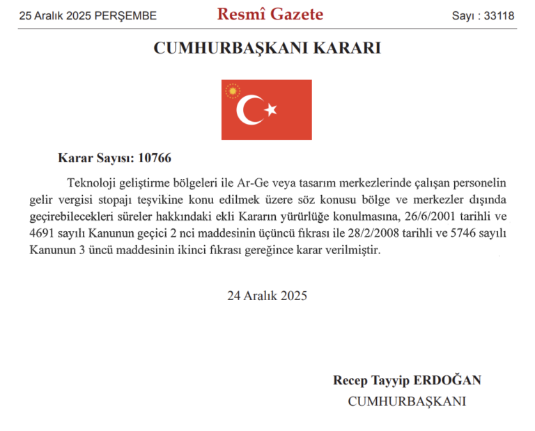 Teknopark, TEKMER ve Ar-Ge Merkezlerinde Uzaktan Çalışma Süresi 2026 Sonuna Kadar Uzatıldı