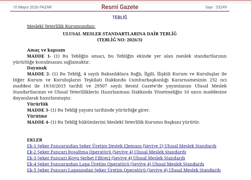 5 Yeni Ulusal Meslek Standardı Yayımlandı, 2 Standart Revize Edildi 2 WhatsApp Image 2026 05 10 at 04.21.25 2